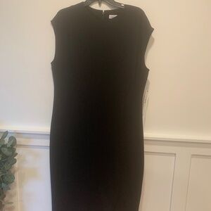 New Calvin Klein Black Sleeveless Dress